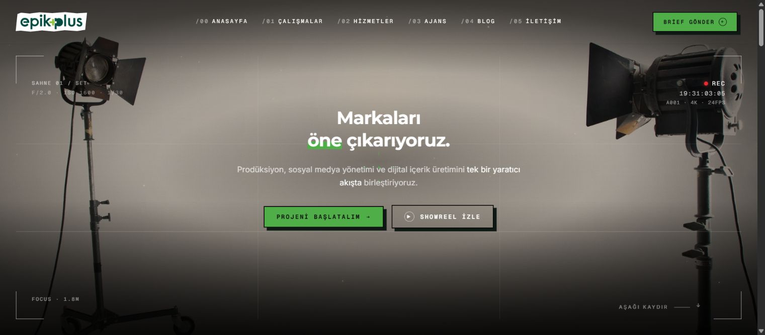 Epik Plus web sitesi